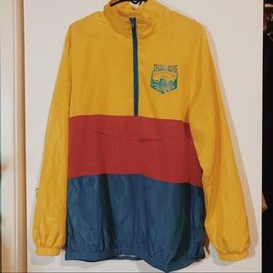 Dutch Bros tri-color windbreaker